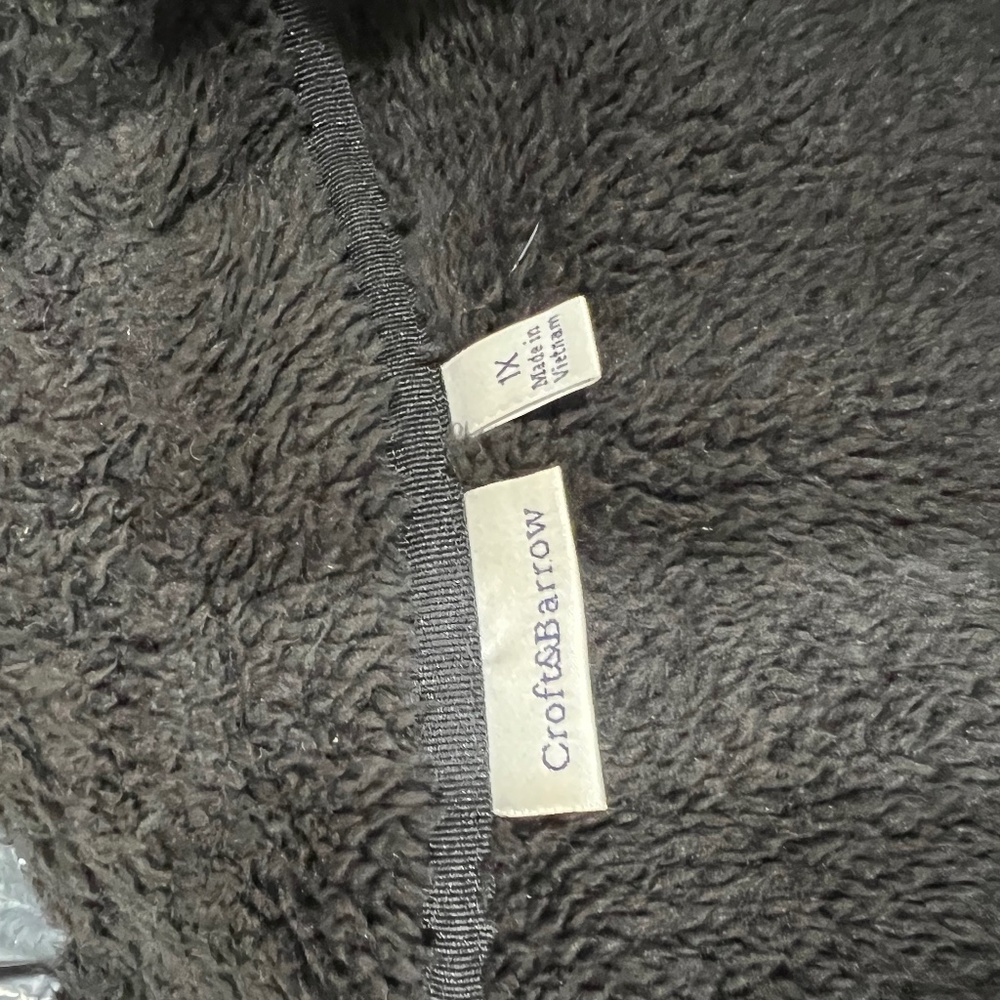 Croft&Barrow Excellent Condition Black Fleece Vest